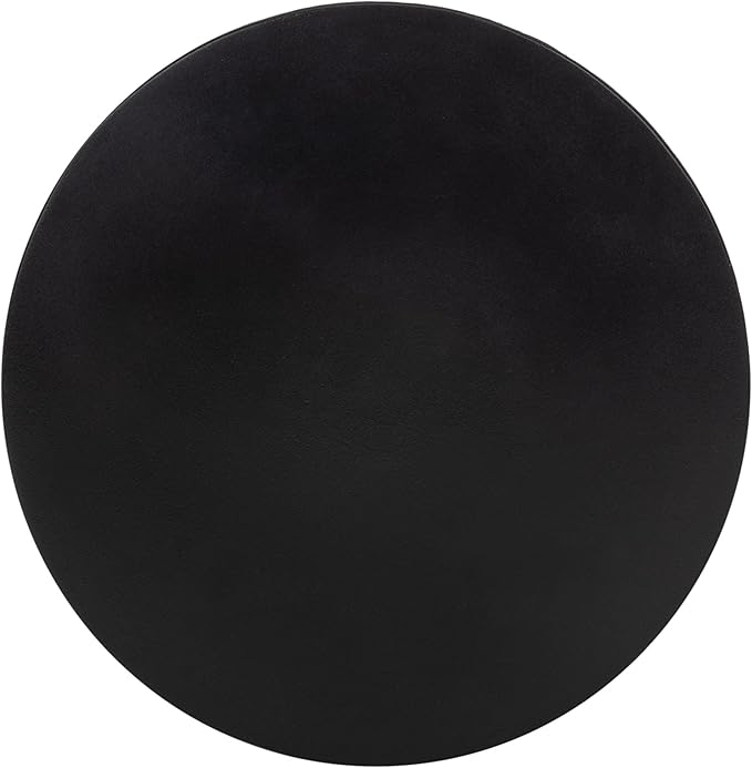 Safavieh Outdoor Athena Black Modern Concrete Round Accent Table SAFAVIEH