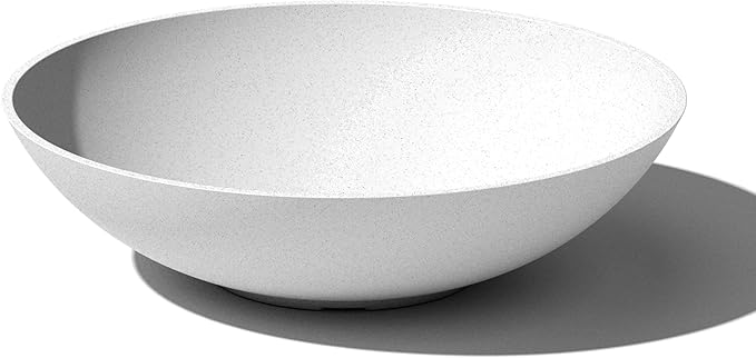 Veradek Mason Series Lane Bowl Planter| for Indoor or Outdoor Tabletops/Gardens |Made from Plastic-Stone Composite with Drainage Holes|Modern Décor for Flowers, Succulents, Small Plants VeradekOutdoor