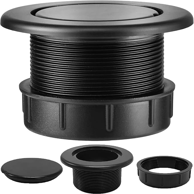Patio Table Umbrella Hole Ring Plug Cap Set, Yard Parasol Table Hole Cover Insert Black Thicker Patio Table Hole Plug Ring for Cafes, Outdoor, Milk Tea Shops, Camping Rootora