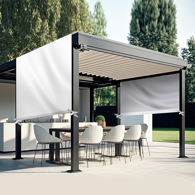 Universal Pergola Replacement Canopy Outdoor Canopy Shade Cover Waterproof Shade Top Cover for Outdoor Patio Porch Backyard(16 x 8 ft,Beige) Wowangce
