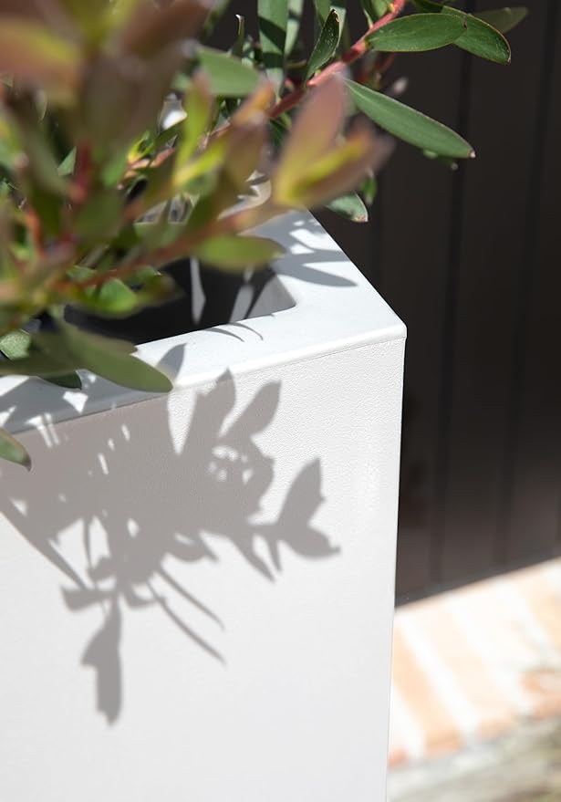 Veradek Block Series Pedestal Planter - Tall Planter for Indoor or Outdoor Front Porch | All-Weather Use with Removable Insert Bucket | Modern Décor for Flowers, Tall Trees, Faux Plants VeradekOutdoor