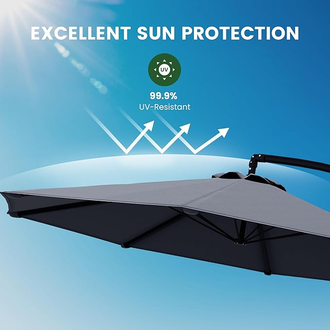 OLILAWN 10ft Patio Umbrella with Base OLILAWN