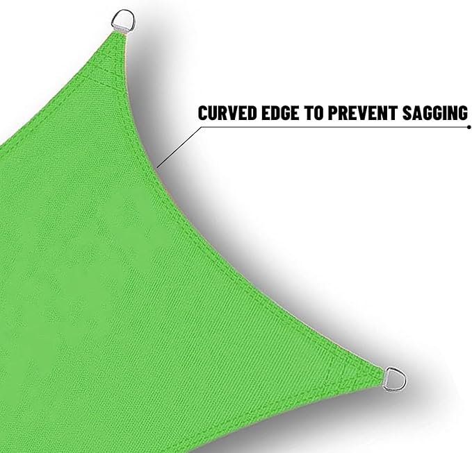 SUNNY GUARD Waterproof Sun Shade Sail 7' x 8' Lemon Green Rectangle UV Block Sunshade for Backyard Yard Deck Patio Garden Outdoor Activities and Facility(Customized) SUNNYGUARD