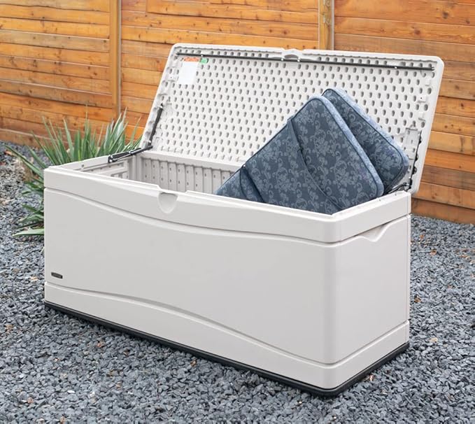 LIFETIME 60040 Deck Box, 130 Gallon, Desert Sand Lifetime