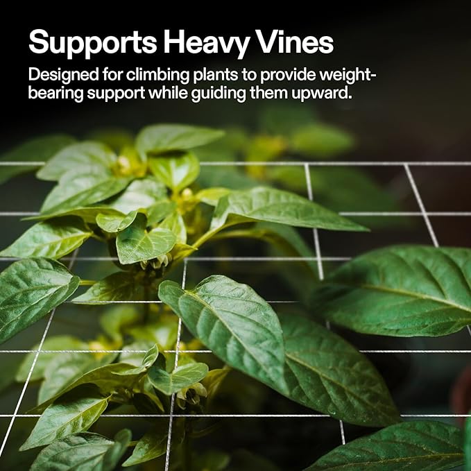 VIVOSUN 5 x 30 ft. Plant Trellis Netting, Heavy-Duty Polyester Grow Net, Garden Trellis Netting with Square Mesh for Climbing Plants, Vegetables, Fruits, and Flowers, 2-Pack VIVOSUN