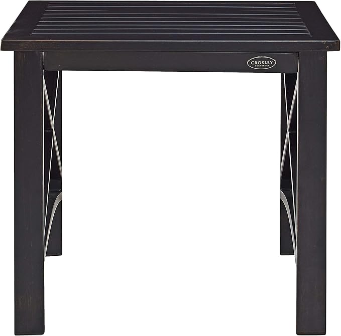 Crosley Furniture Kaplan Weather Resistant Metal Outdoor Side Table for Patio, Deck, Porch, Oiled Bronze CrosleyFurniture