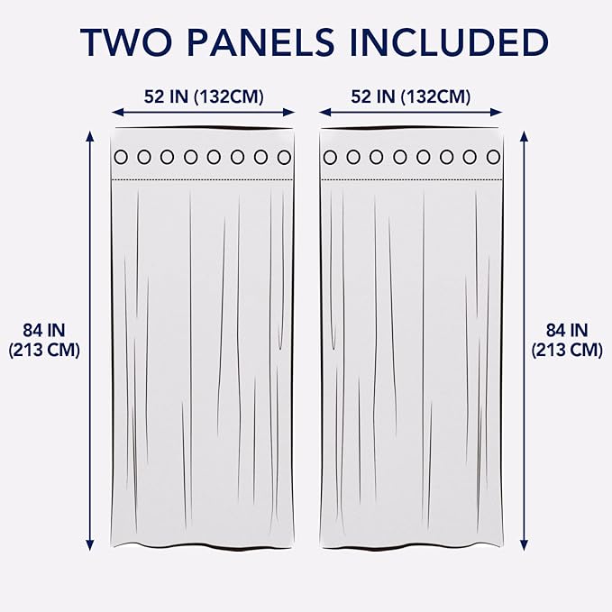 PureFit Outdoor Curtains for Patio Waterproof Weatherproof, UV Resistant Outside Curtains for Gazebo, Front Porch, Pergola, Sun Blocking Privacy Curtain, 52W x 84L inch, Set of 2, Beige PureFit