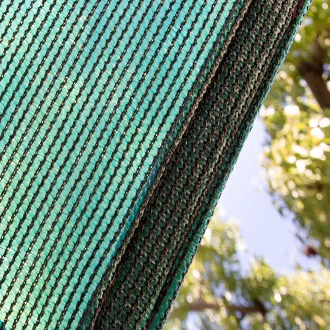 Amgo Custom Size 5' x 5' x 5' Green Triangle Sun Shade Sail Order to Make Canopy Awning UPF50+ AGSLT, 95% UV Blockage, Water & Air Permeable, 200GSM Commercial Standard (We Customize) Amgo