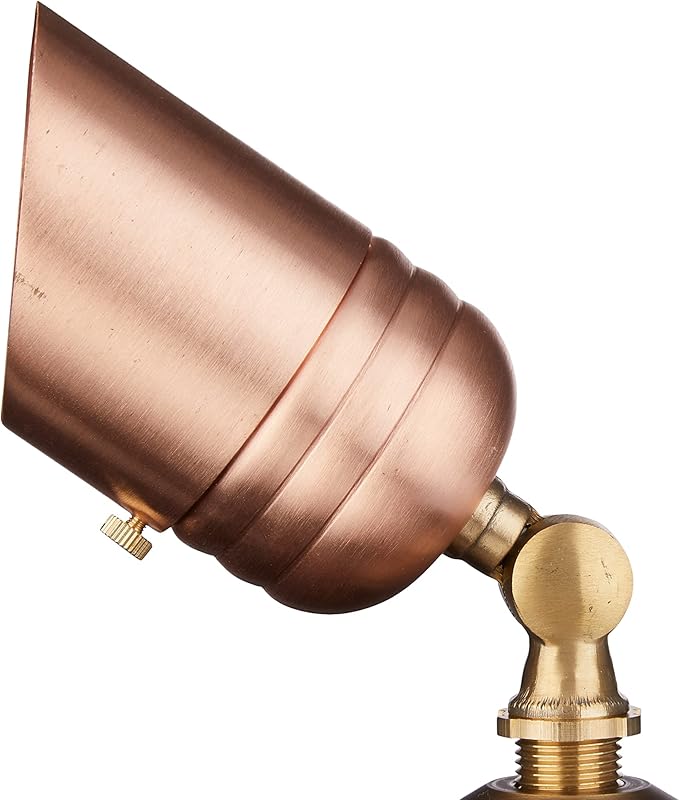 VOLT Fat Boy 12V Solid Copper Outdoor Spotlight for Low Voltage Landscape Lighting of Yard, Lawn, Garden, Patio, Trees & House VOLT