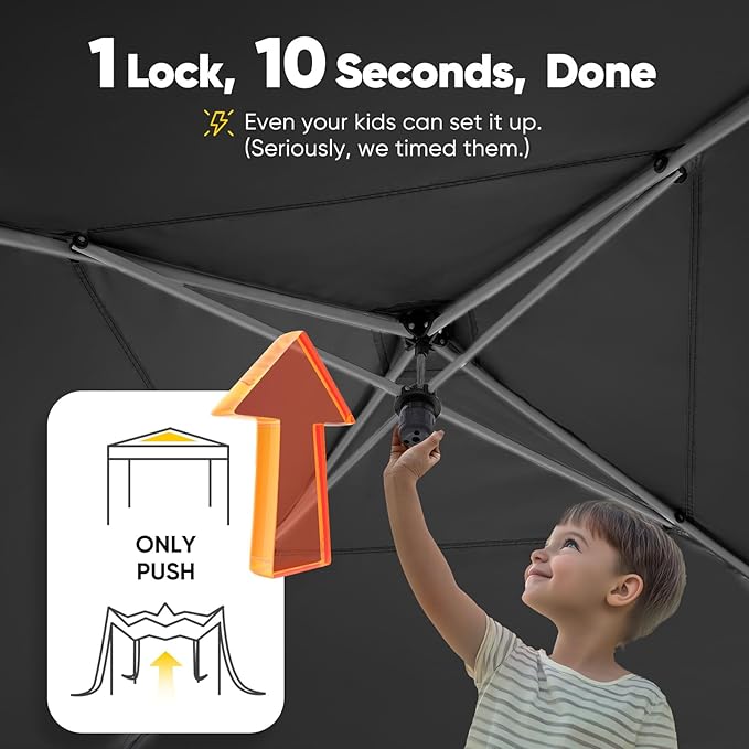 Quictent Privacy 10x10 Pop up Canopy Tent with Sidewalls and Roll-up Ventilated Windows, One Person Easy Setup, Outdoor Commercial Gazebo Shelter Enclosed Waterproof, Bonus 4 Sandbags QUICTENT