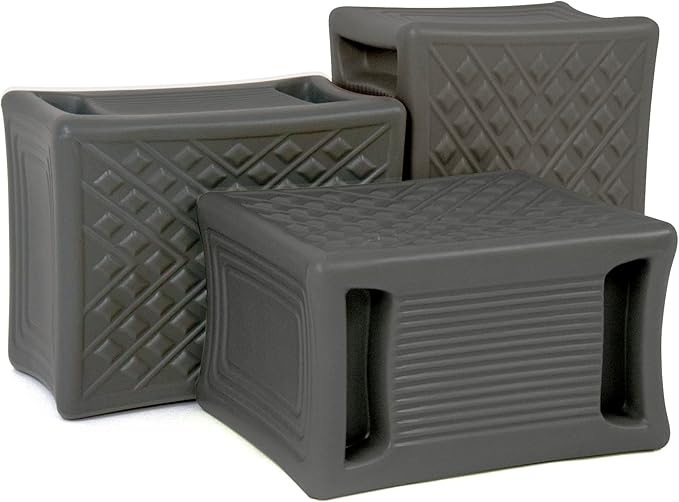 Simplay3 Handy Home 3-Level Heavy Duty Work/Garden Seat - 12" x 15" x 9" - Gray, Made in USA Simplay3