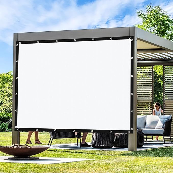 Artpuch Outdoor Pergola Shade Cover 14' X 16' Sun Shade Cloth with Grommets, 90% UV Protection Canopy Patio Privacy Screen (Customized Available) GN107, White Artpuch