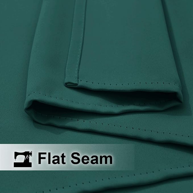 NICETOWN Exterior Waterproof Curtain for Patio Extra Wide, Thermal Insulated Grommet Sunlight Block Weighted Outdoor Divider for Porch/Yard/Sliding Glass Door, W120 x L95, 1 Panel, Hunter Green NICETOWN
