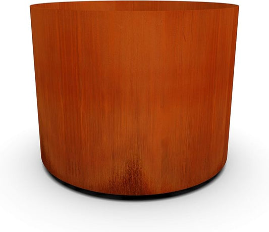 PLANTERCRAFT Corten Steel Metal Planter Box, Round Sizes, Modern Garden Steel planters for Commercial and Residential Outdoor Use. Plantercraft