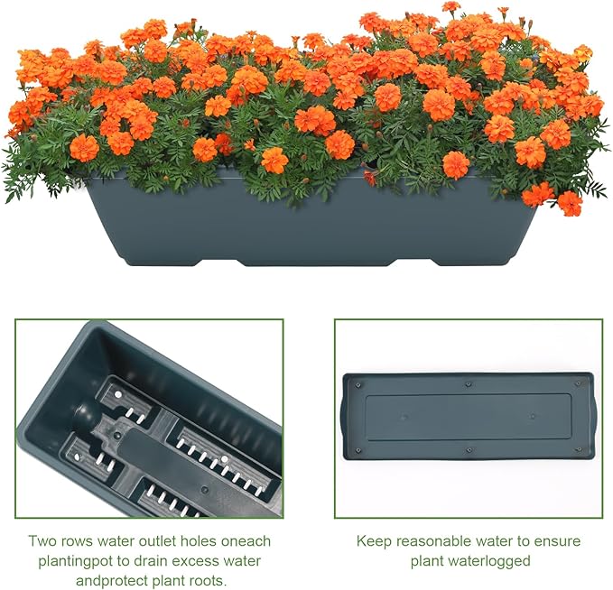 5 Tier Vertical Raised Garden Bed Planter Box, Vertical Raised Bed with Drainage Holes for Indoor Outdoor Herbs Flowers Vegetables Plants,Green Fogein