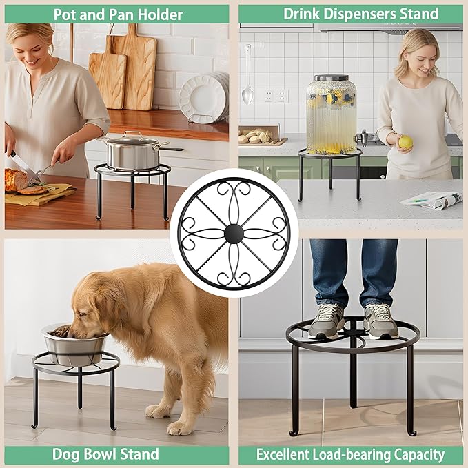 5 Pack Metal Plant Stand Heavy Duty Metal Plant Shelf for Multiple Plants Anti-Rust Iron Flower Pot Stand Holder for Home Garden Rootora