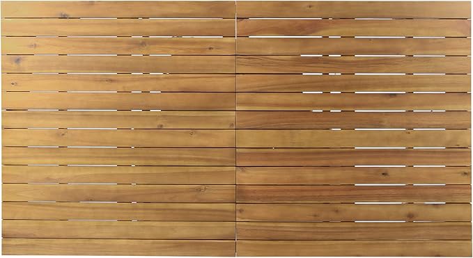 Christopher Knight Home Wilson Outdoor Expandable Acacia Wood Dining Table , Teak Finish GDFStudio