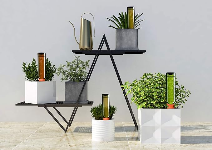 Automatic Plant Waterer Terracotta Self Watering Spikes Drippers Irrigation System for Vacation or Holiday (8Pack) B+SEPOR