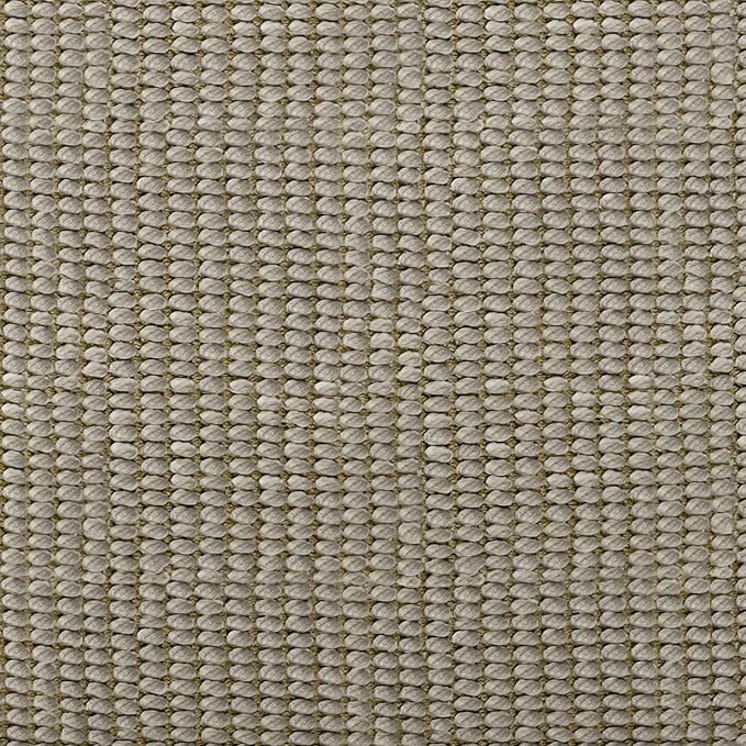SIMPLIHOME Zelma Square Pouf – 18 inch Wide Upholstered PET Polyester Ottoman in Cream and Natural, Boho Indoor/Outdoor Footstool or Extra Seating for Living Room, Bedroom, or Patio, Assembled SimpliHome