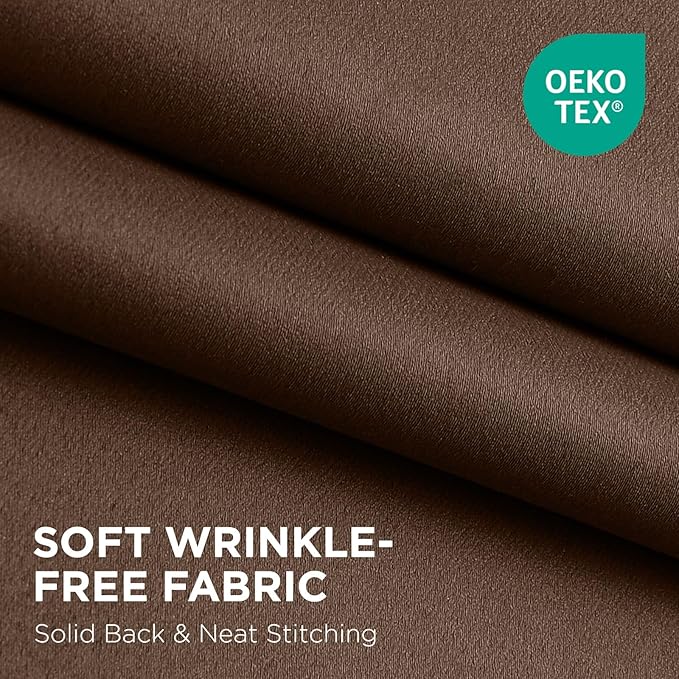 Joydeco Blackout Door Curtain for Doorway Privacy 78 Inches Long, Grommet Closet Curtain for Open Closet, Room Divider for Bedroom Living Room (Brown, 40Wx78L, 1 Panel) JOYDECO