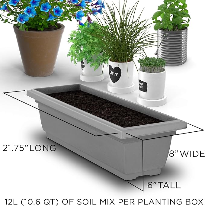 Outland Living 4Ft Vertical Raised Garden Bed - 5 Tier Food Safe Planter Box for Outdoor and Indoor Gardening Perfect to Grow Your Herb Vegetables Flowers on Your Patio Balcony Greenhouse Garden OutlandLiving