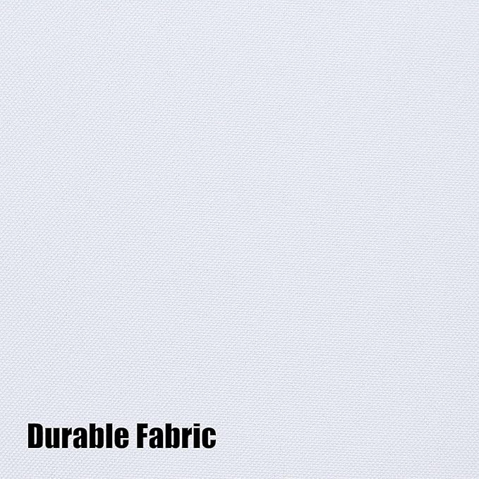 BONZER Wide Waterproof Outdoor Curtains for Patio Heavy Privacy Light Filtering Grommet Outside Curtains for Porch, Pergola, Gazebo, 1 Panel, 110W x 84L inch, White Bonzer