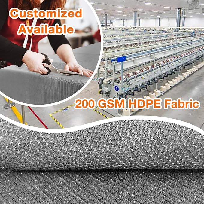Artpuch Outdoor Pergola Shade Cover 5x10 FT Sun Shade Cloth with Grommets Light Grey 90% UV Protection Canopy Patio Privacy Screen (Customized Available) Artpuch