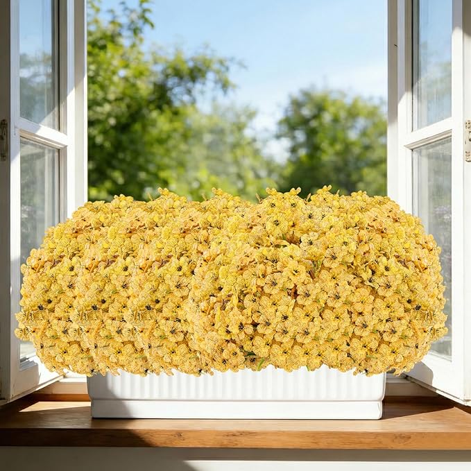 22 Bundles Artificial Flowers Outdoor, Faux Flowers UV Resistant with Plastic Plants, Faux Silk Flowers for Outdoors Outside Front Porch Hanging Planter Window Box Garden Decoration Powbrace