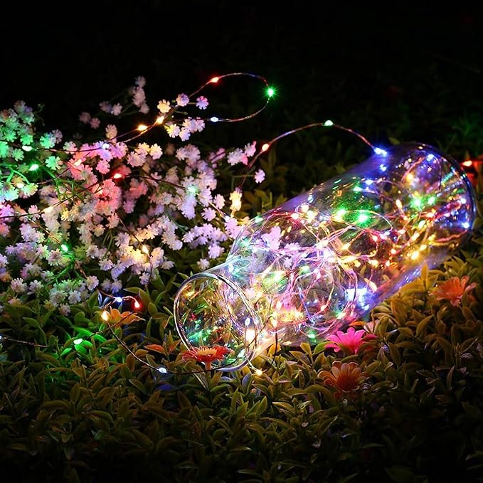 Joomer Solar Fairy Lights, 4-Pack Total 104FT 320LED Solar String Lights Outdoor Waterproof 8 Lighting Modes for Fence Party Garden Patio Yard Home Holiday Tree Outdoor Decoration (Multicolor) Joomer