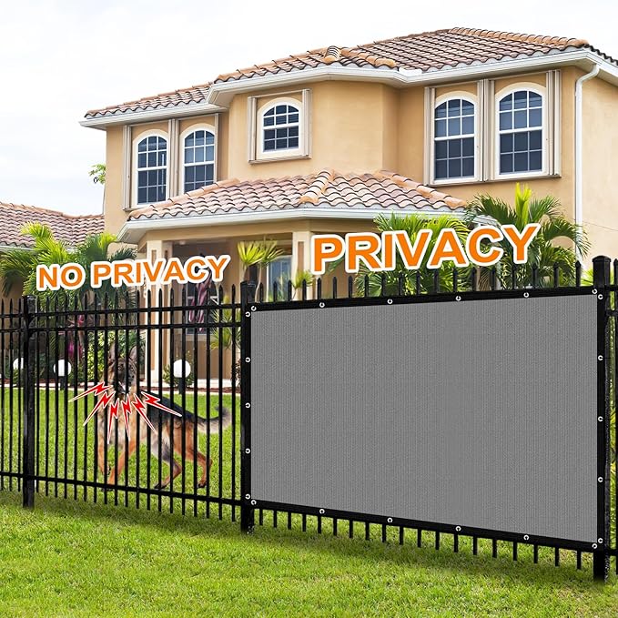 Artpuch 90% Sun Shade Cloth, 3 x 6 FT Pergola Shade Cover Canopy with Grommets, Sun Screen Fabric Tarp for Patio, Outdoor, Garden, Backyard, Blue Grey Artpuch