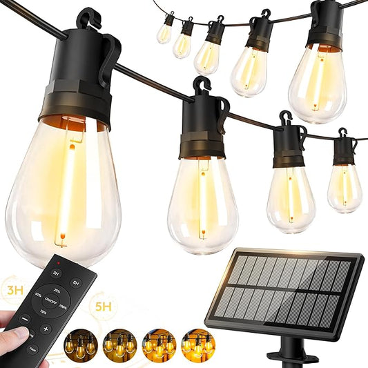 65ft-Solar-Powered-Lights-Outdoor-Waterproof-String Lights-Outside-Patio-Yard-Garden-Fence-Backyard-Deck-Porch-Balcony-Patios-Camping-Battery-Operated-LED-Fairy-Strip-Lighting-Hanging-Edison-Bulbs-S14 Rootora