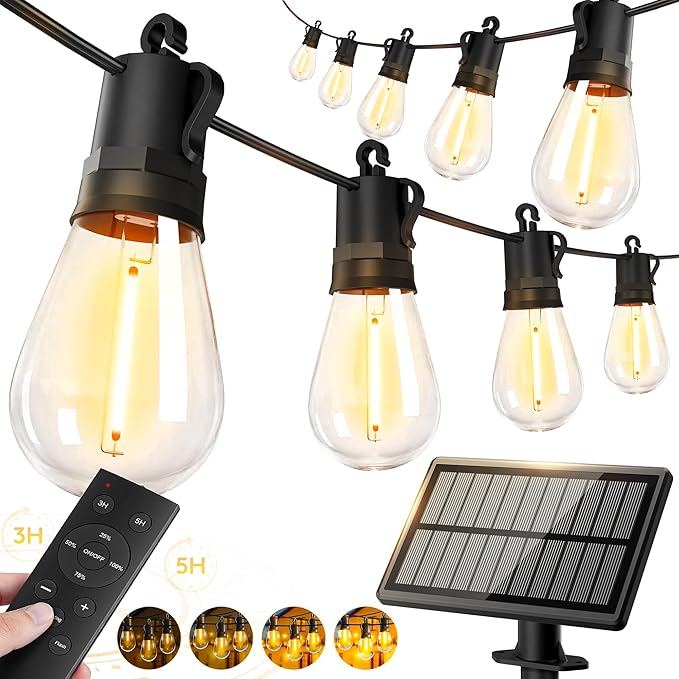 65ft-Solar-Powered-Lights-Outdoor-Waterproof-String Lights-Outside-Patio-Yard-Garden-Fence-Backyard-Deck-Porch-Balcony-Patios-Camping-Battery-Operated-LED-Fairy-Strip-Lighting-Hanging-Edison-Bulbs-S14 Rootora