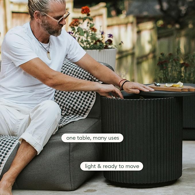 Veradek Outdoor Cooler Side Table - 2 in 1 - Designed for use as Outdoor Side Table, Patio Decor and Ice Chest VeradekOutdoor