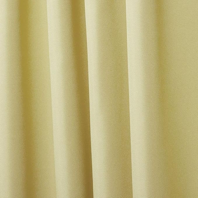Exclusive Home Cabana Solid Indoor/Outdoor Light Filtering Hook-and-Loop Tab Top Curtain Panel Pair, 54"x63", Sundress Exclusive+Home