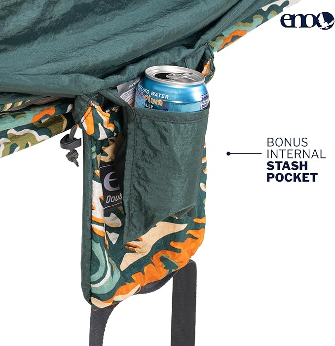 ENO, Eagles Nest Outfitters DoubleNest Lightweight Camping Hammock, 1 to 2 Person, Special Edition Colors, ATC EaglesNestOutfitters