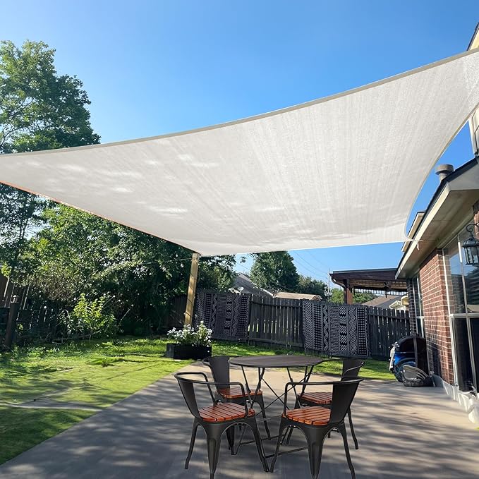 SUNLAX Sun Shade Sail 6' x 18' Peach Fuzz Rectangle Canopy Sail Shade Cover UV Block Permeable Sunshade Outdoor for Patio Backyard Deck Pergola (We Make Custom Size) SUNLAX