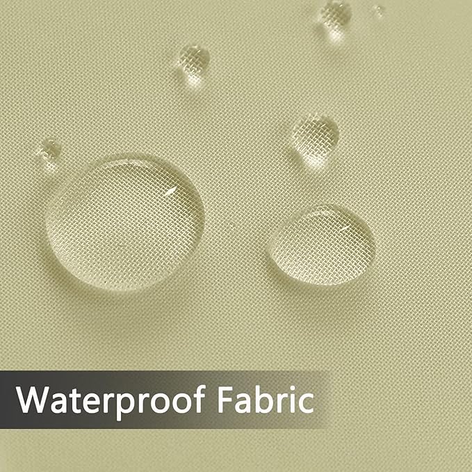 SpaceDresser Waterproof Outdoor Sheer Curtains for Patio - 2 Panels Rod Pocket Indoor Voile Sheer Curtain for Living Room,52W x 84L inch, Sage Green SpaceDresser
