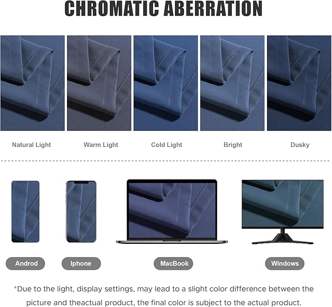 BONZER Outdoor Curtains for Patio Water Resistant Heavy Privacy Light Filtering Grommet Outside Curtains for Porch, Pergola, Gazebo, 1 Panel, 84W x 120L inch, Navy Bonzer
