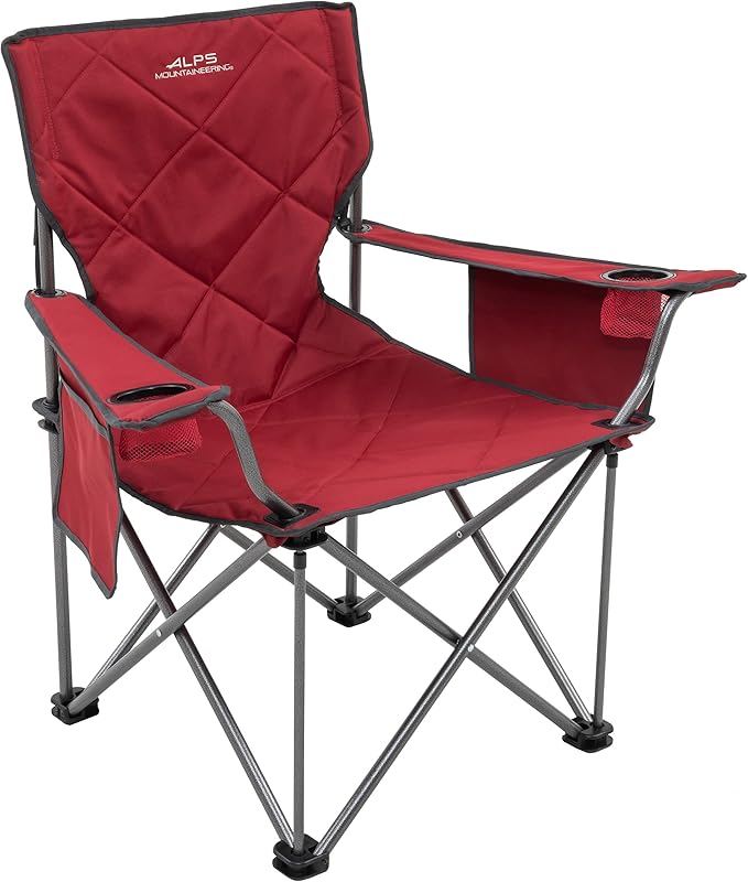 ALPS Mountaineering King Kong Camping Chairs for Adults with Mesh Cup Holders and Pockets, Built Durable and Reliable with Compact Foldable Steel Frame ALPSMountaineering