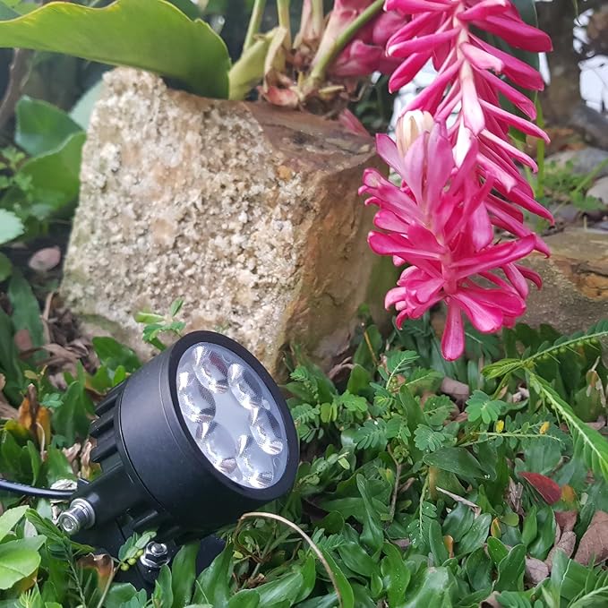 Legacy Mini 50X Twin Solar-Powered Spot Lights LED Spotlight Flag Pole Light (Warm White LED) for Outdoor Garden Yard Landscape Uplight Downlight, Waterproof, Black Finish SolarLightMart