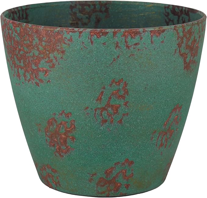 Classic Home and Garden Premiere Collection Planter Vogue, 8", Patina Copper ClassicHomeandGarden