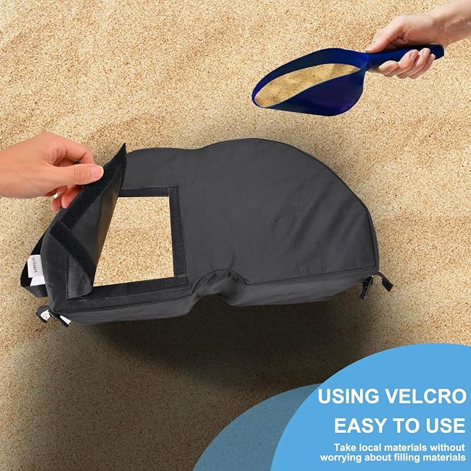 2 Pcs Quality Umbrella Base Weight, Umbrella Base Weights Sandbag, 80 Lb of Umbrella Sand Bag Fits Any Offset, Cantilever & Any Outdoor Patio Umbrella Stand ~ Easy Set Up (Combinable) Rootora