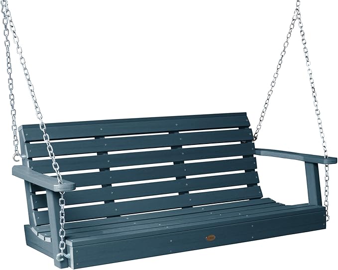 Highwood Weatherly Porch Swing, 4 Feet, Nantucket Blue highwood