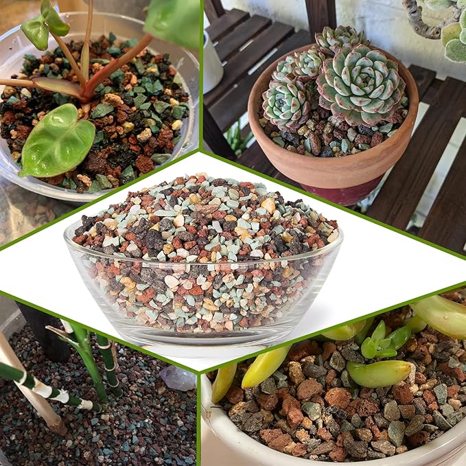 Succulent Pots, 10 Inch Large Succulent Planter Pots with Drainage - Ceramic Marble Bonsai Pot with Stand Shallow Planter for Cactus Flower Plants Plus Succulent Planting Tools Set & 2.2lb Mix Pebbles ARTKETTY