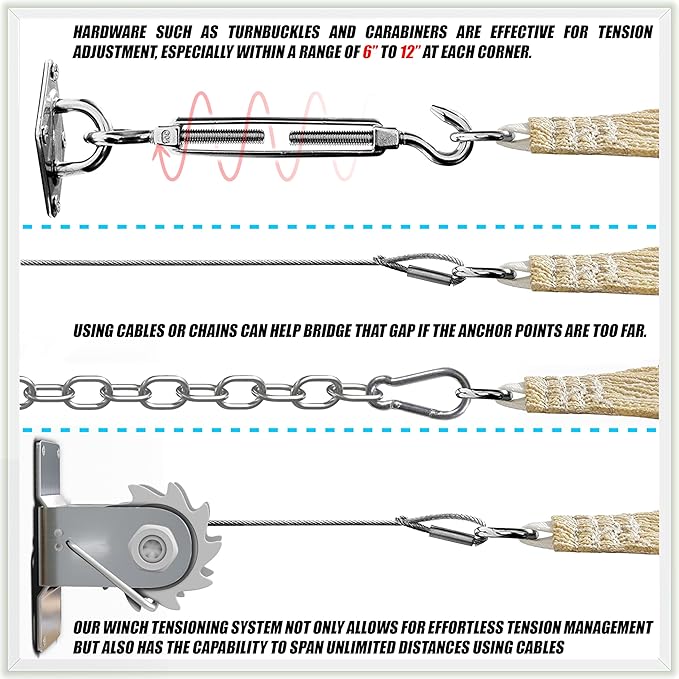 ColourTree TAPR1616 Custom Size 19' x 20' Sand Beige Sun Shade Sail Canopy UV Block UPF50 Rectangle - Commercial Standard Heavy Duty - 190 GSM - 3 Years Warranty ColourTree