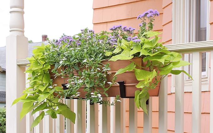 Achla Designs C-20C Copper Plated Flower Box, Medium Window Flowerbox Planter ACHLADesignsHomeGarden