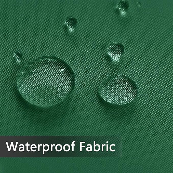 SpaceDresser Waterproof Outdoor Sheer Curtains for Patio - 2 Panels Rod Pocket Indoor Voile Sheer Curtain for Living Room,100W x 120L inch, Foliage Green SpaceDresser