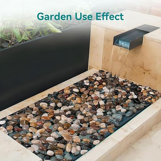 2.5 lbs Decorative Rocks for Potted Plants, 1-1 1/2 inch River Rocks for Plants, Garden Rocks Outdoor Landscaping, Polished Natural Stone for Walkways, Yard, Vases, Crafts OutdoorD%C3%A9cor