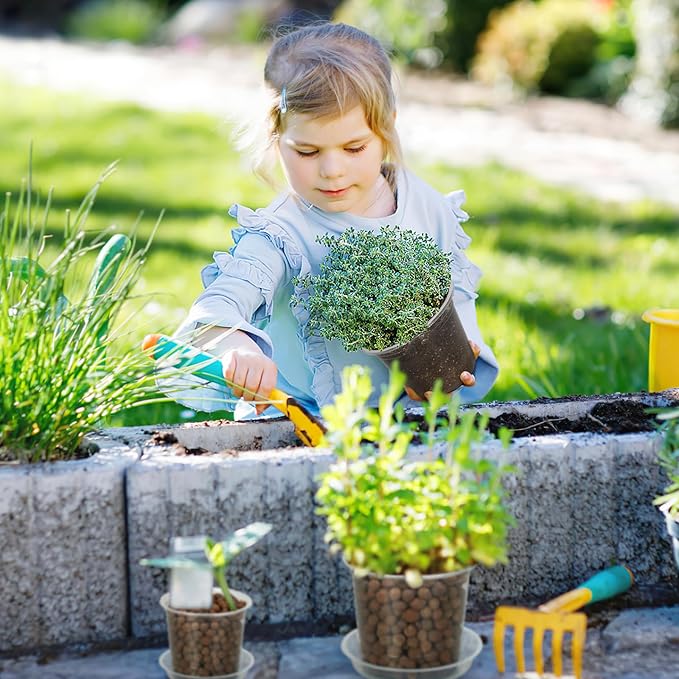 4/5/6/7 Inch Clear Nursery Pots for Plants with Sacuers 20 Pack, Plastic Flower Pots with Drainage Holes, Variety Pack Seedlings Garden Pot for Indoor Outdoor (4+5+6+7 inch) FUIJOL