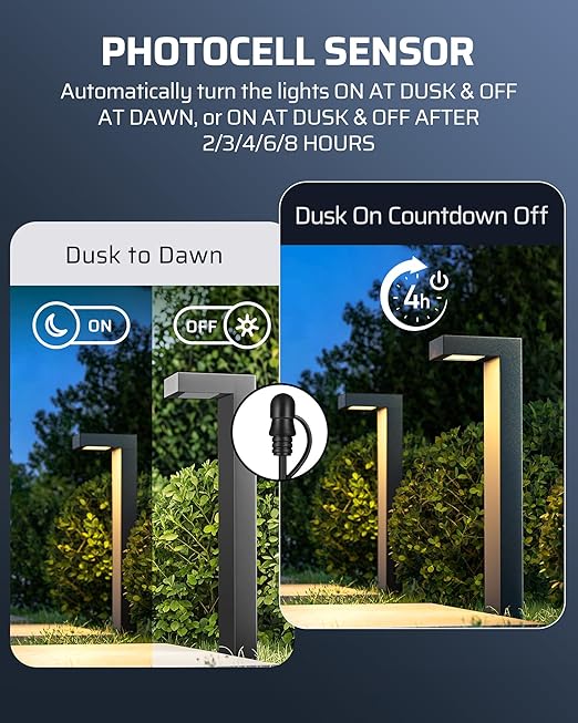 DEWENWILS 300W Low Voltage Landscape Transformer with 2 Zones, 120V AC to 15V DC, Low Voltage Transformer with Remote, Photocell Sensor & Timer, Outdoor Landscape Lighting for Spot Light Steplight DEWENWILS